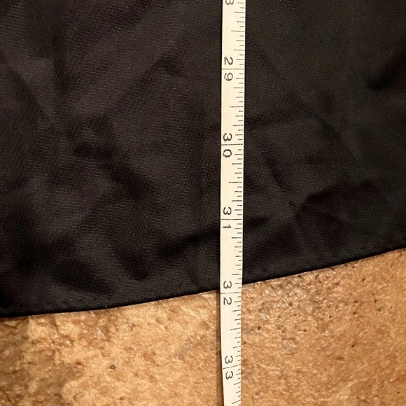 Vintage 90s JCPenney Black Sheer Nylon Slip Nightgown L Empire Waist - Picture 6 of 7